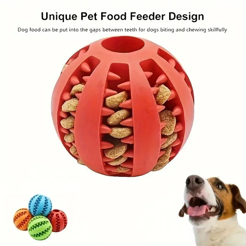 Dog Treat Feeder And Tooth Cleaning Ball