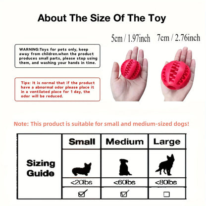Dog Treat Feeder And Tooth Cleaning Ball