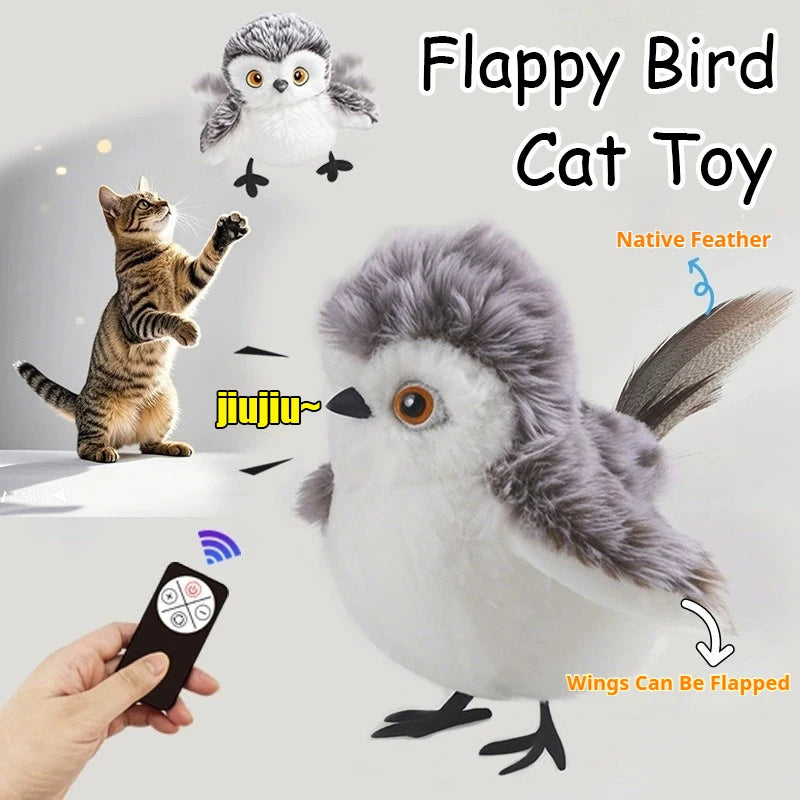 Flappy Bird Interactive Cat Toy with Remote Control 