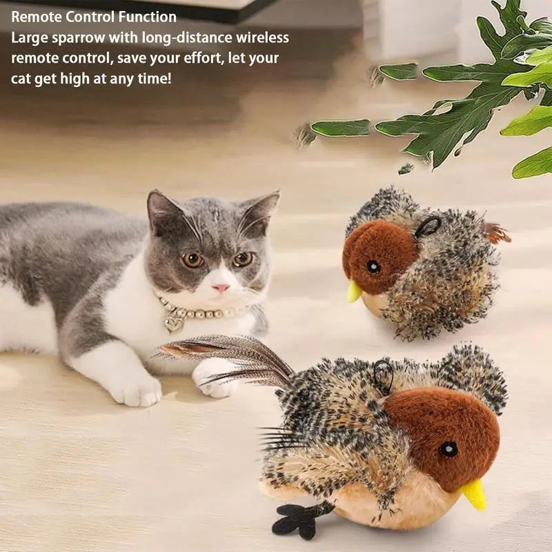 Flappy Bird Interactive Cat Toy with Remote Control 